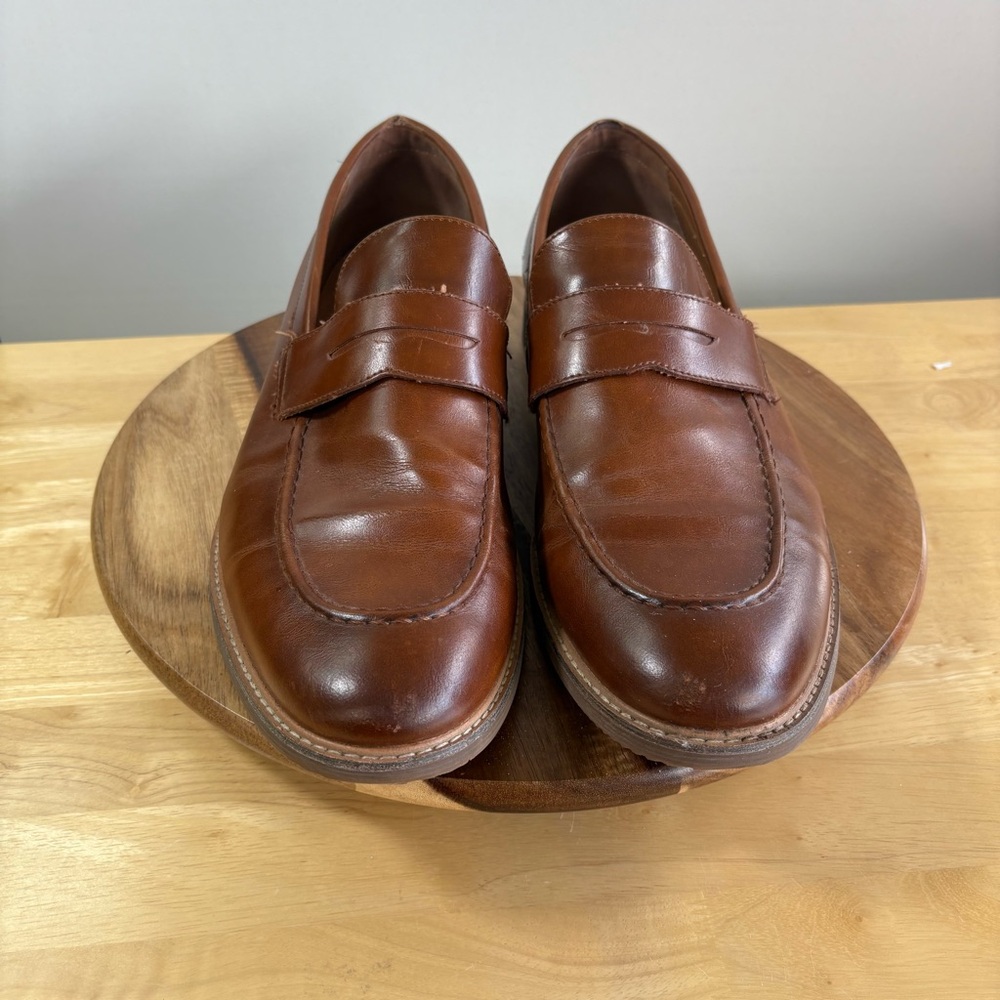 Steve Madden Nyles PU Size 12 Loafers Brown - Picture 1 of 9